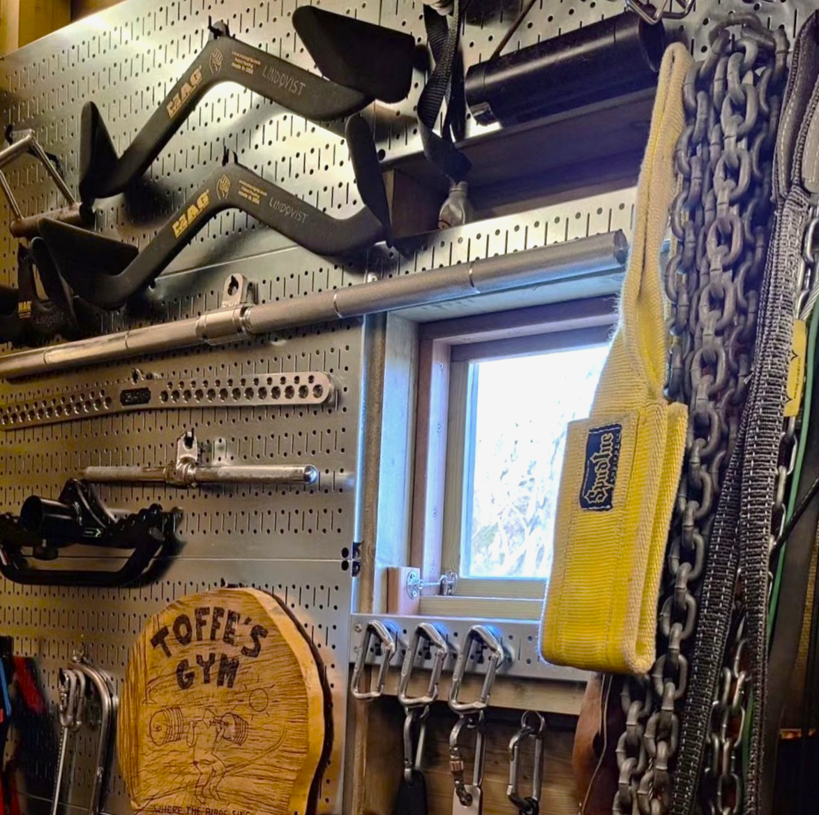 16in x 32in Horizontal Galvanized Metal Pegboard Panel - Metallic
