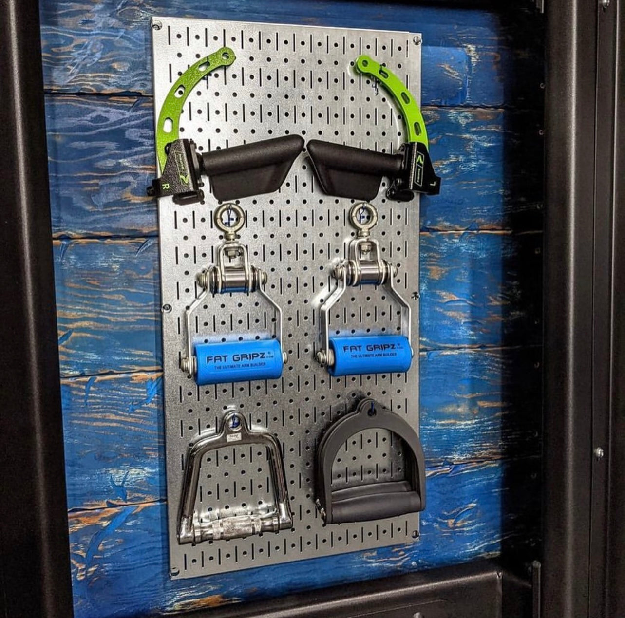 32in x 16in Galvanized Metal Pegboard Panel - Metallic