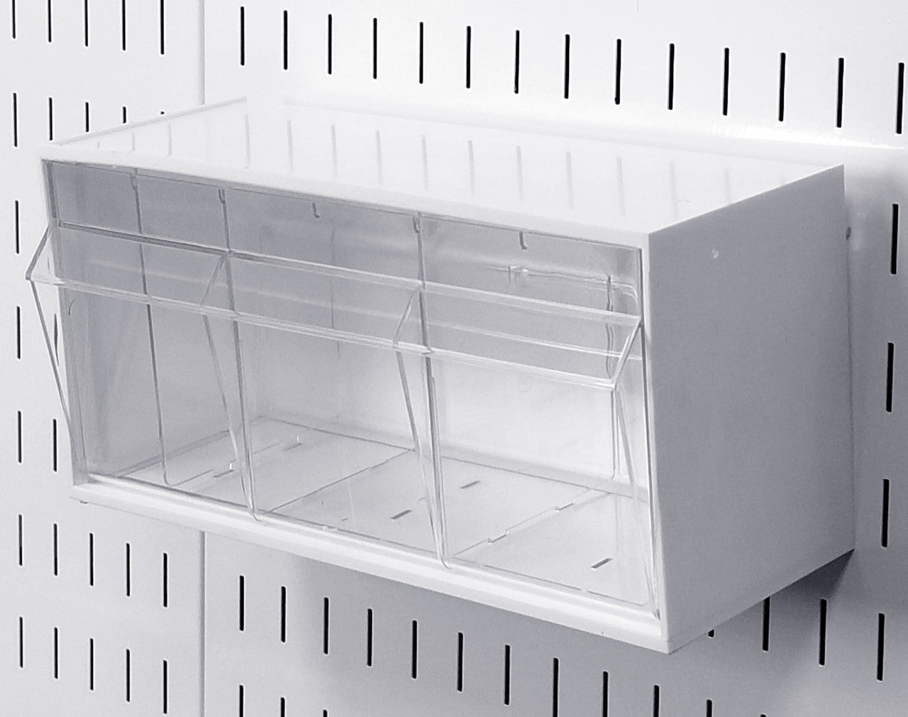Pegboard Tip-Out Bin for Gym Pegboard Slotted Pegboard