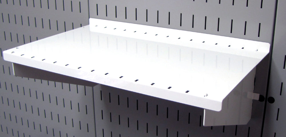 9in Deep Slotted Metal Pegboard Shelf Assembly - ASM-SH-1609