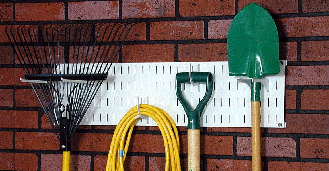 Slotted Wall Panel for Garden Tools