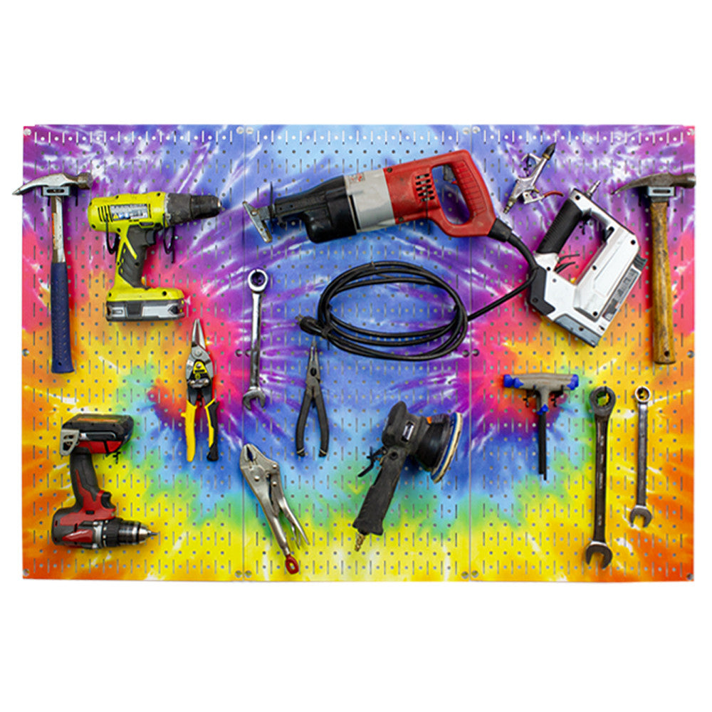 Hippie Wall Storage Pegboard Art