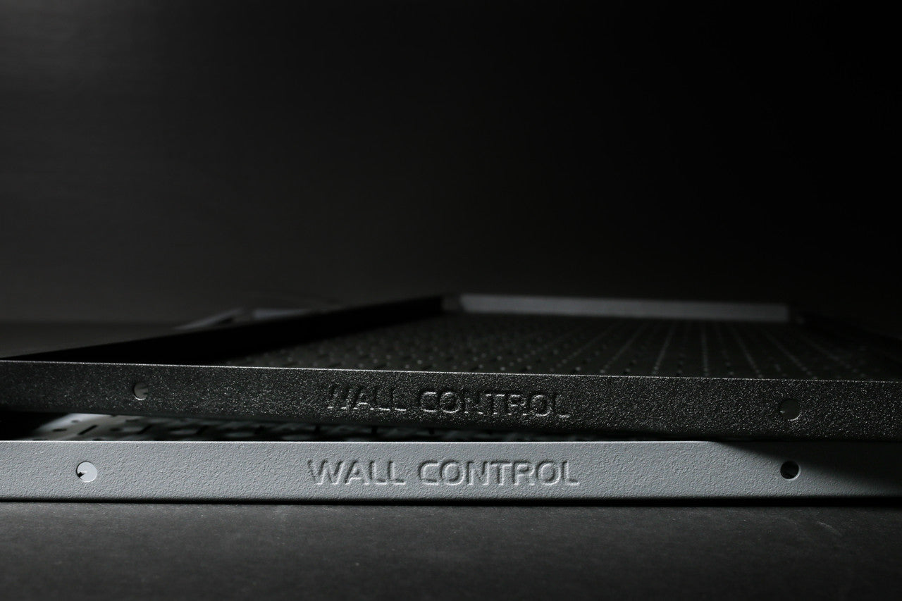 Gym Pegboard Stealth Black and Gun Metal Grey Signature Series Pegboards
