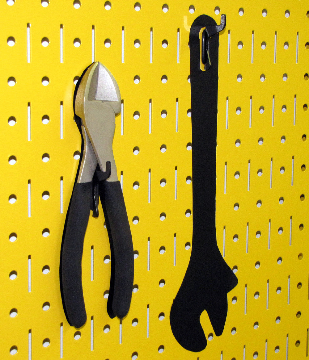 Yellow Metal Peg Board
