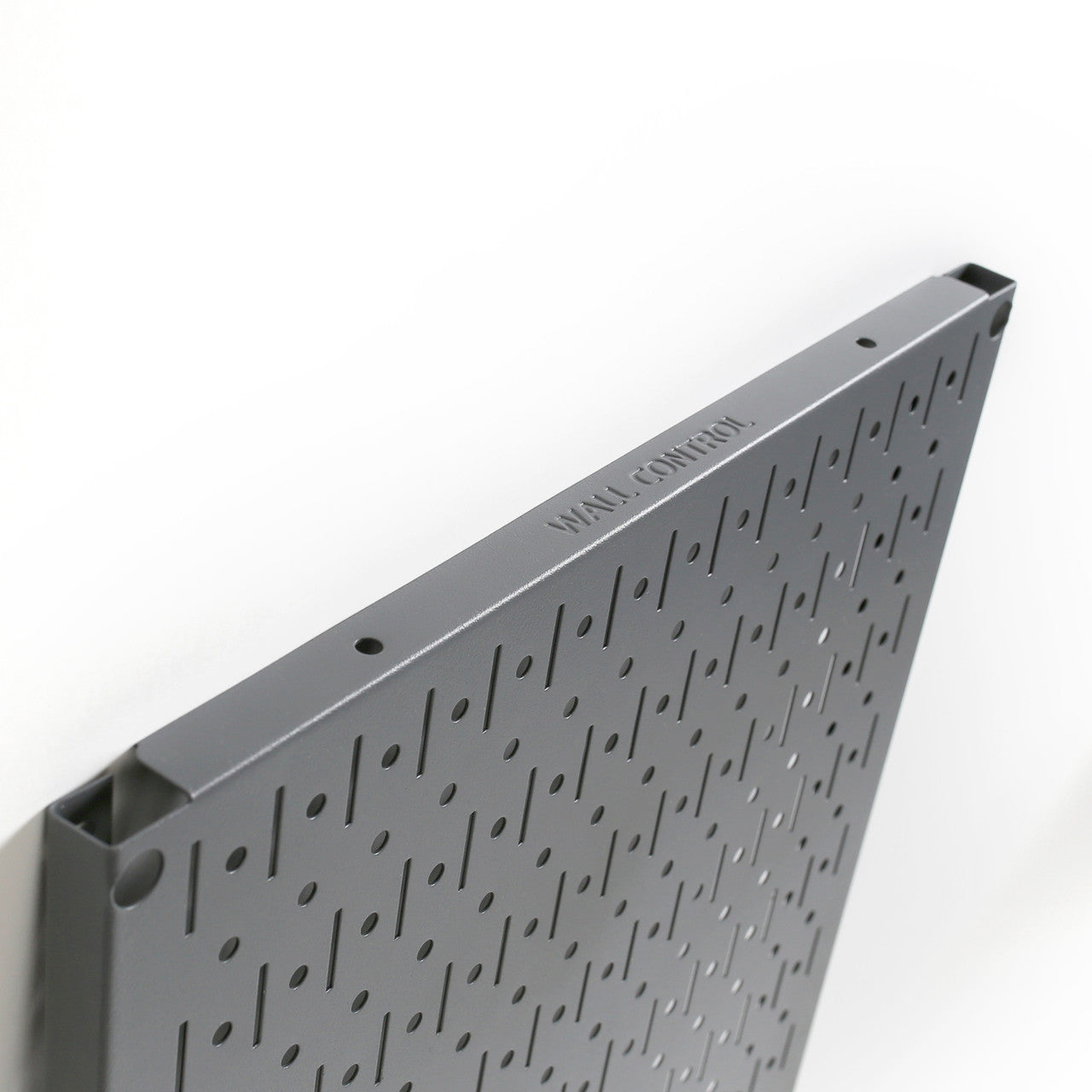 Gym Pegboard Signature Series Gun Metal Gray Textured Matte Metal Peg Board