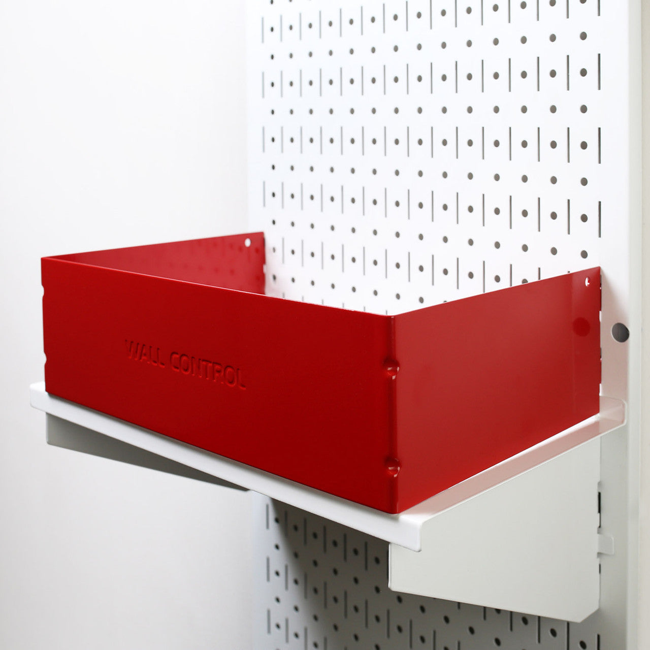 Slotted Pegboard Shelf Guard