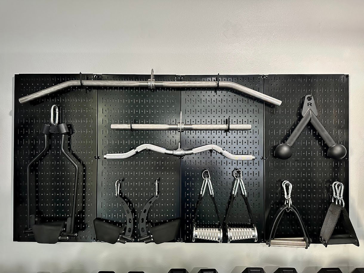 Green Peg Board - Metal Pegboard - 32 x 16 – Gym Pegboard