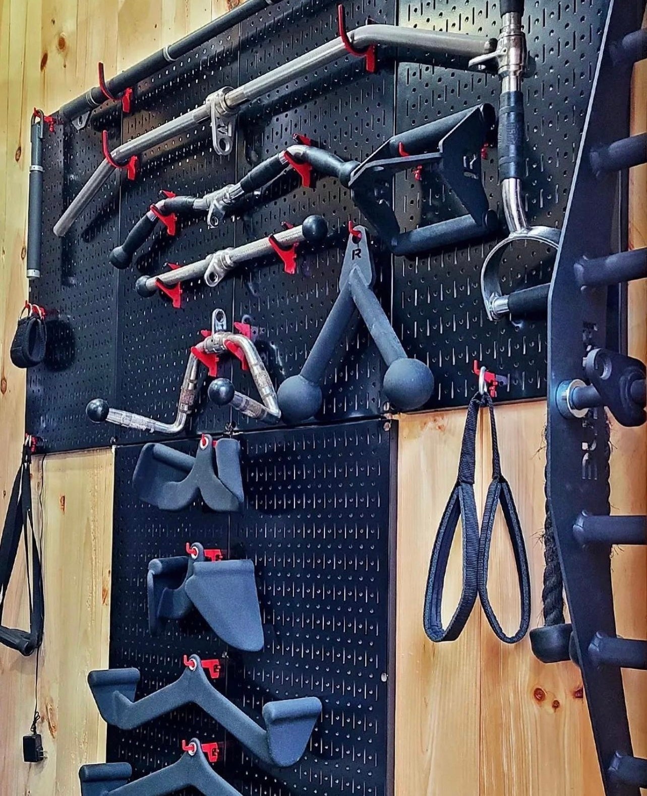 Black Metal Pegboard Pack - Two 32in x 16in Pegboard Panels