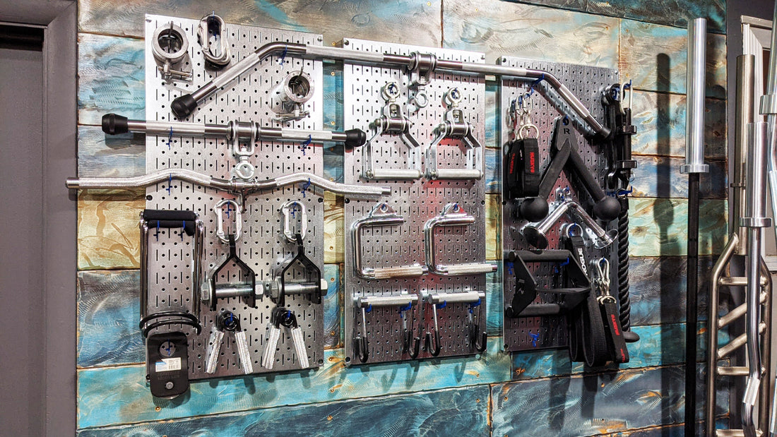 Gym Pegboard for Home Garage Gym Equipment Storage