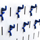 Blue Gym Pegboard Hooks