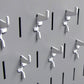 White Gym Pegboard Hooks