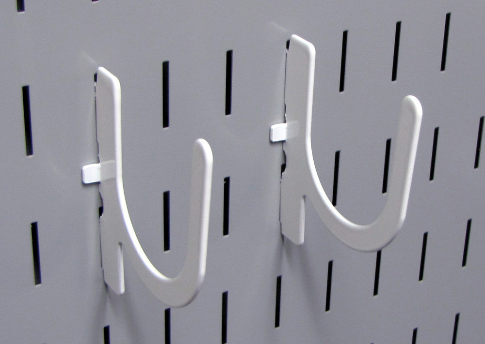 White Gym Pegboard Hooks