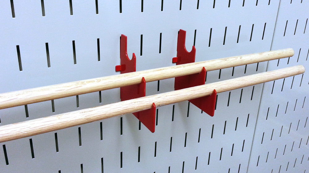 Wooden Rods on Pegboard