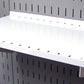 9in Deep Slotted Metal Pegboard Shelf Assembly - ASM-SH-1609