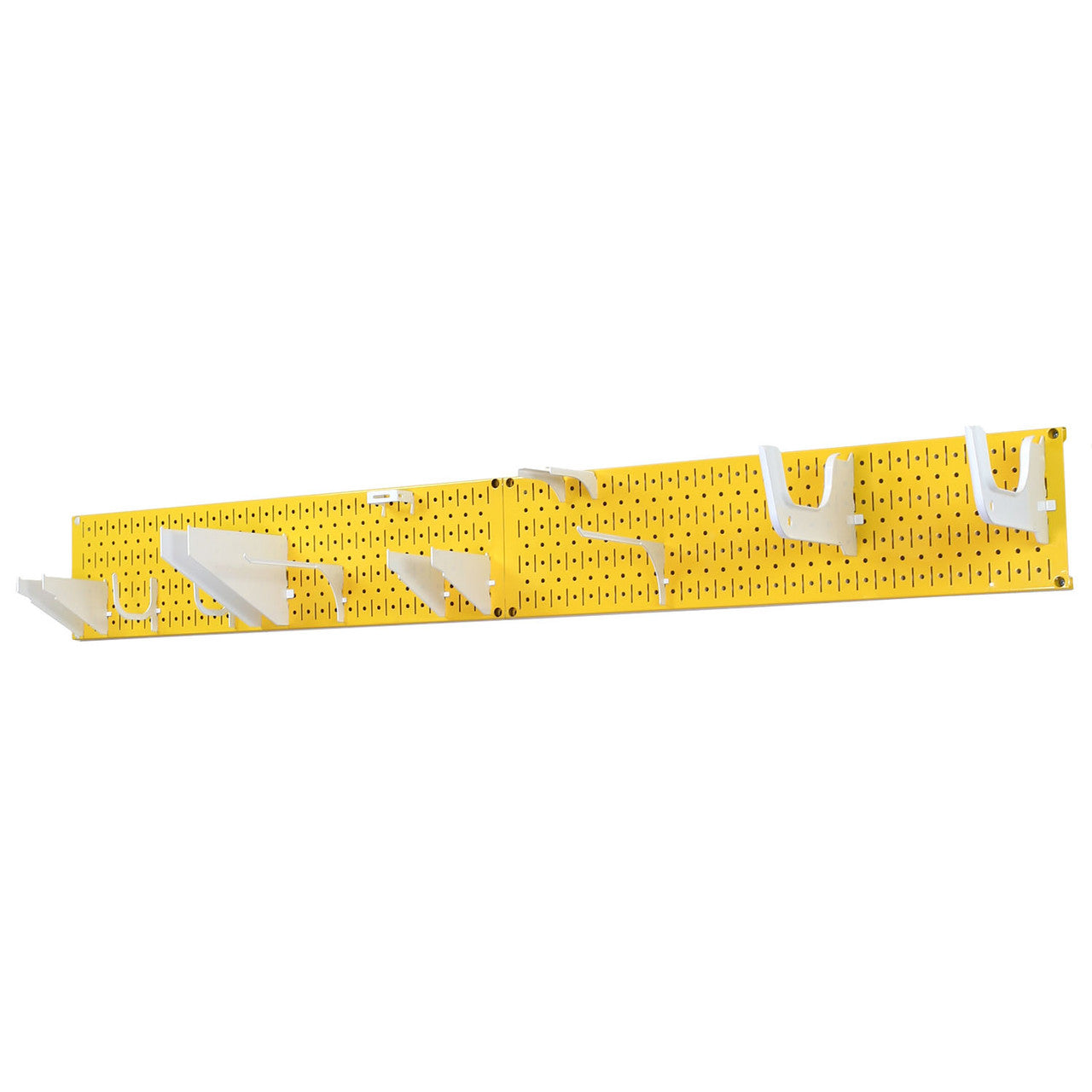 Yellow Metal Pegboard Wall Rack Organizers