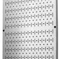 48 Inch Tall Pegboard Panel - 4 Foot Galvanized Steel Peg Board