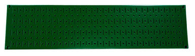 8in x 32in Horizontal Green Metal Pegboard Panel