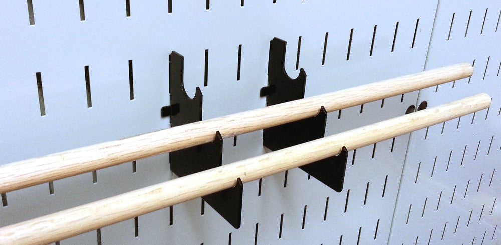 dowel rod bracket for peg board