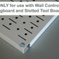 Slot and hole pegboards