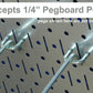 Purple Round Hole Pegboard Panels with Slots