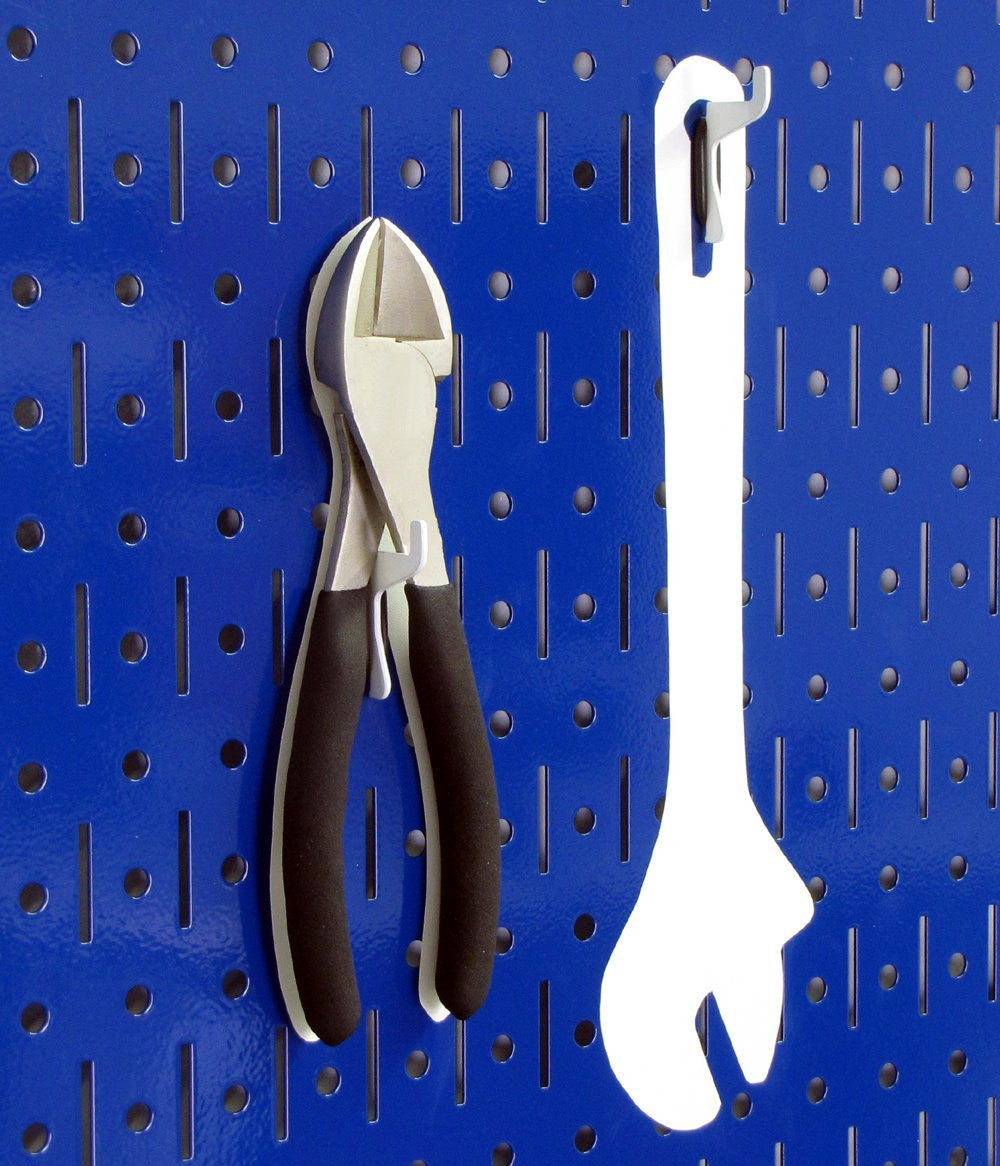 Blue Pegboard with Tools