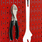 Red Pegboard Tools