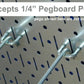 Round hole pegboard pegs fall out