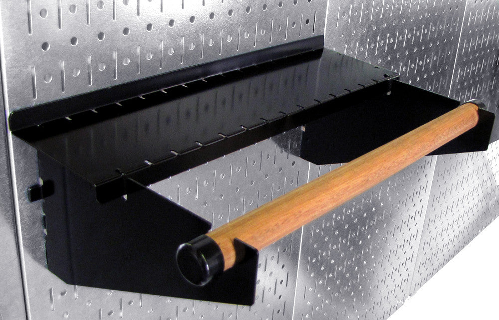 Peg Board Paper Towel Rack