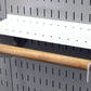 White Towel Holder for Pegboard