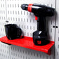 Peg Board Shelves by Gym Pegboard