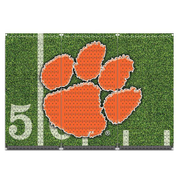 Clemson Tigers Football Flag Functional Wall Art Storage Organizer