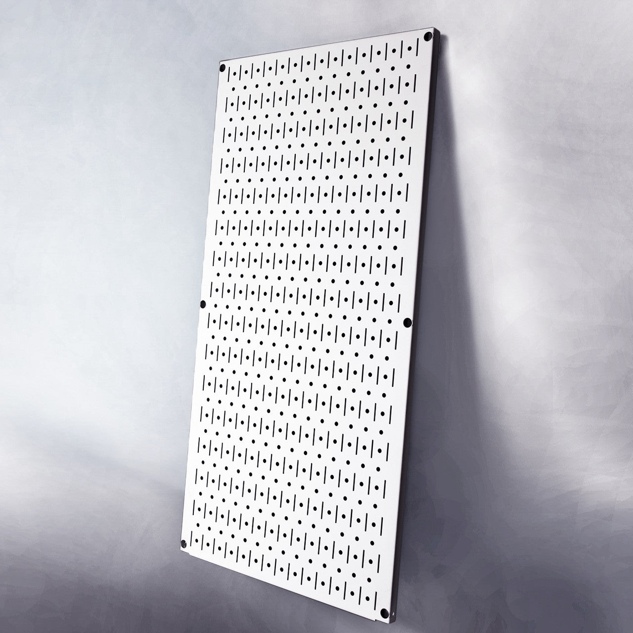 Signature Series Ghost White Textured Matte Metal Pegboard Panel