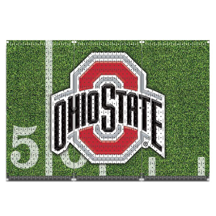 Ohio State Wall Art Storage Pegboard - College Football Peg Board Flags