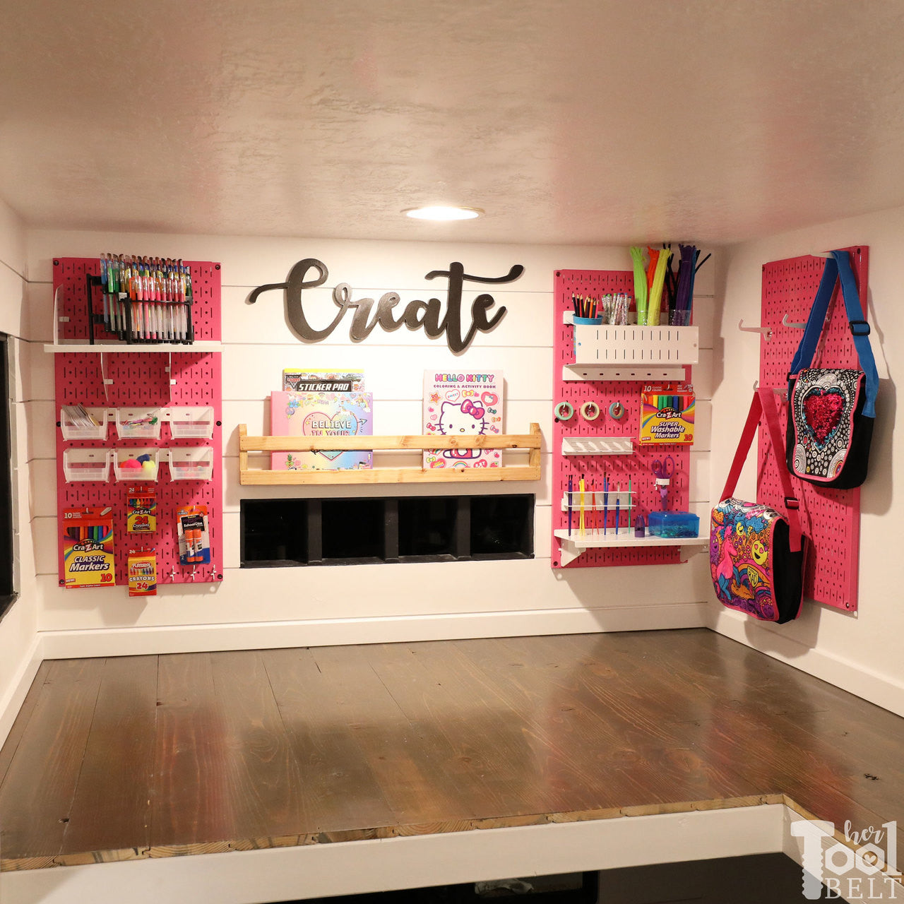 HerToolBelt - Pink Pegboard for Kids Rooms