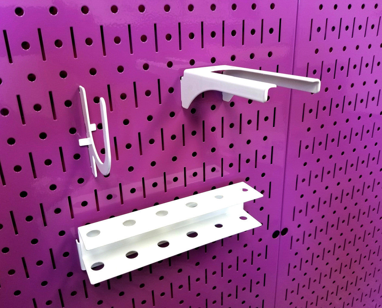 Painted Purple Peg Board