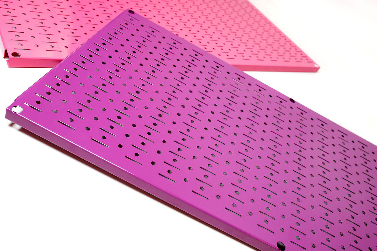 Purple Pegboard Organizer Wall Panels