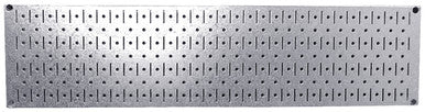 8in x 32in Horizontal Galvanized Metal Pegboard Panel - Metallic