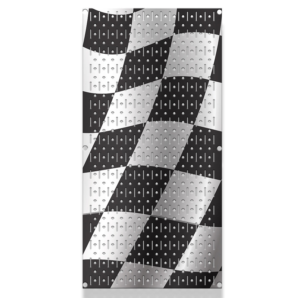 Checkered Flag Peg Board - Custom Printed Racing Checker Board Pegboards