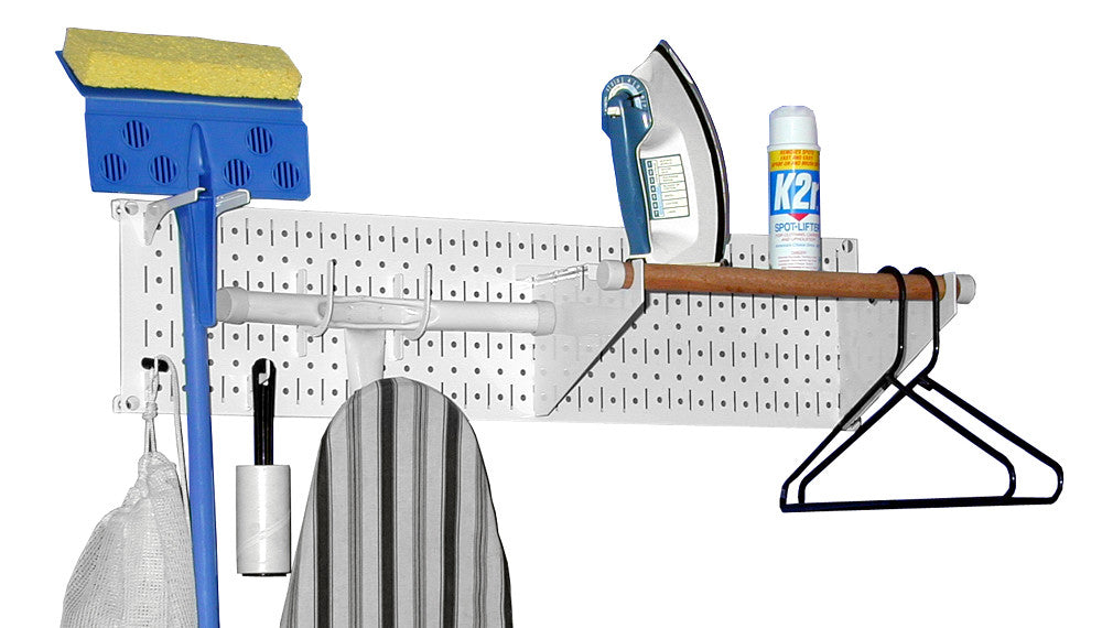 Laundry Room Wall Organizer Pegboard Rack