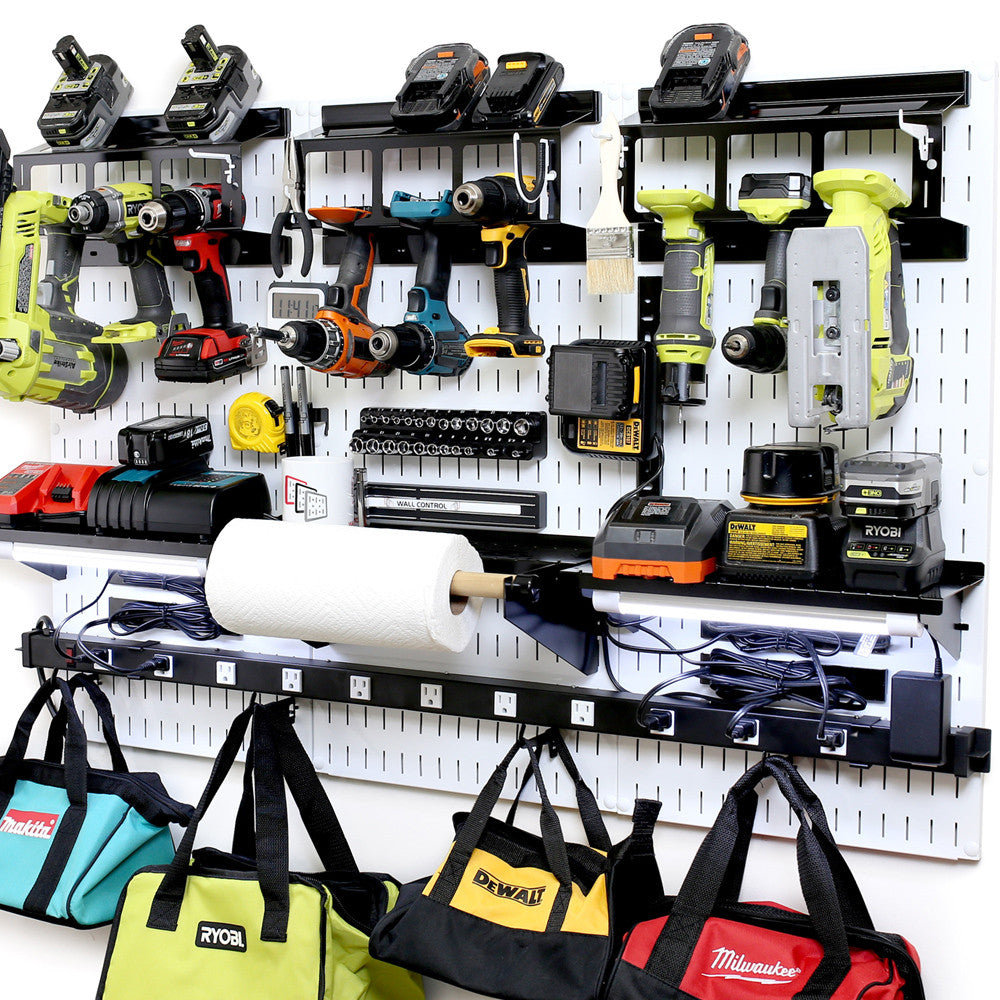 Ultimate Power Tool Charging Station Pegboard Kit