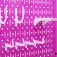 Purple Pegboard Metal Hook Organizers