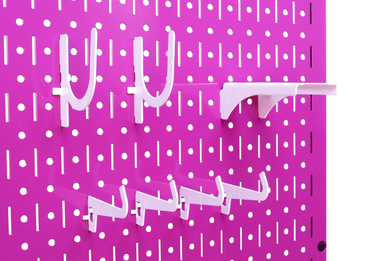 Purple Pegboard Metal Hook Organizers