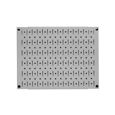 12in x 16in Gray Metal Pegboard Tile Fun Size Panel