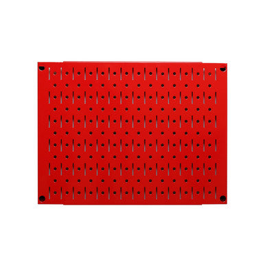 12in x 16in Red Metal Pegboard Tile Fun Size Panel