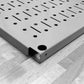 Pegboards with mounting flange predrilled mounting holes