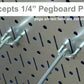 Round Peg Pegboard Strip Rail Racks