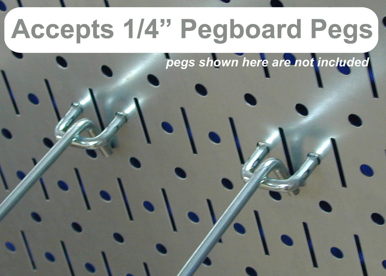 Silver Round Pegboard Pegs