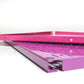 Top of Purple Pink Metal Pegboard Panels
