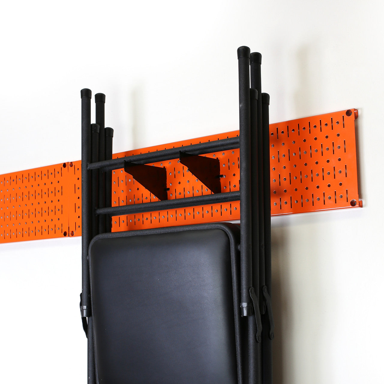 Perfect Pegboard for Storing Folding Chairs