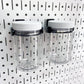 Pegboard Jar Storage Container Set